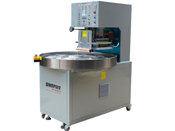 Rotary plate HF welding machine