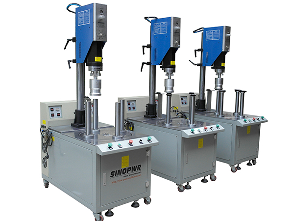 Ultrasonic plastic cylinder tube bottom welding machine