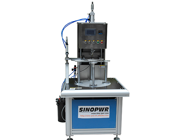 Rotary cylinder bottom glue forming machine