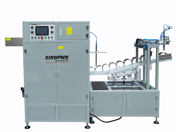 Automatic tube edge curling machine