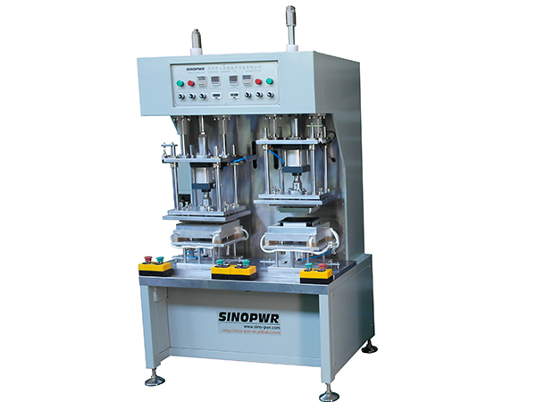 Plastic tray edge curling heat sealing machine